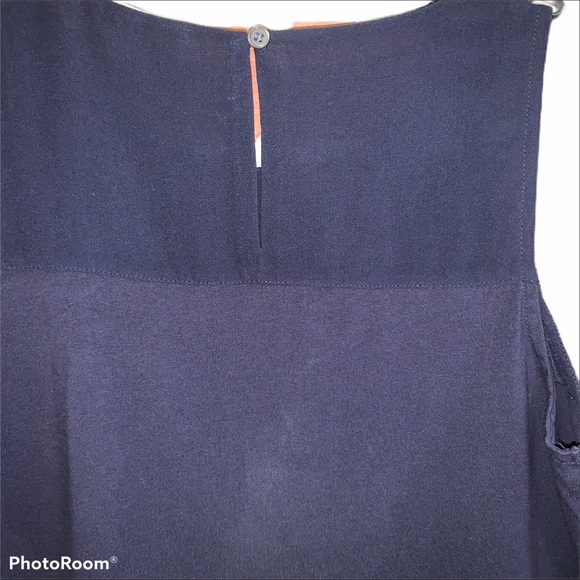 NEW The LOFT | Floral Lace Navy Flippy Dress - Picture 6 of 7